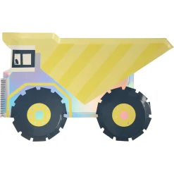 Dumper Truck Plates (x 8)>Meri Meri Hot