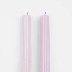 Dusty Lilac Table Candles (x 2)><noscript><img width=