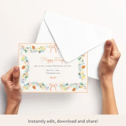 Easter Brunch Download & Print Invitation><noscript><img width=