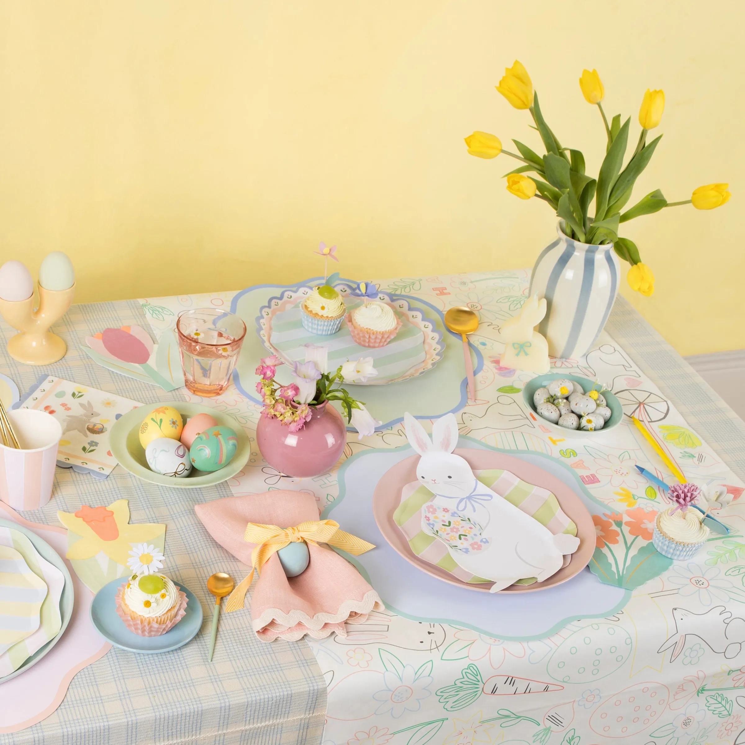 Easter Bunny Shaped Plates (x 8)>Meri Meri Discount