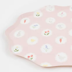 Easter Cameo Dinner Plates (x 8)>Meri Meri Outlet