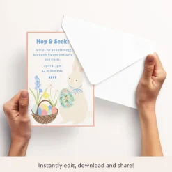 Easter Egg Hunt Download & Print Invitation><noscript><img width=