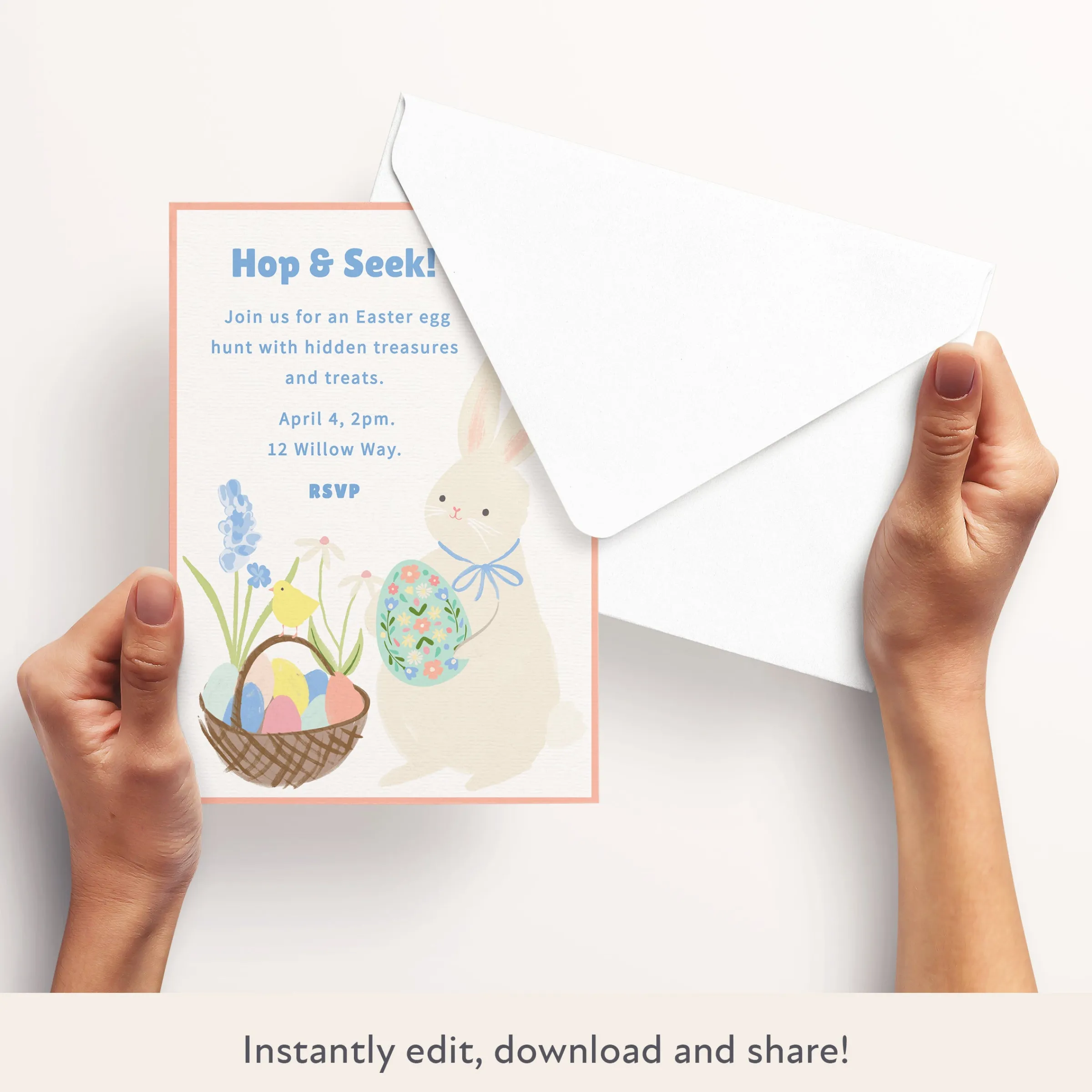 Easter Egg Hunt Download & Print Invitation>Meri Meri Hot