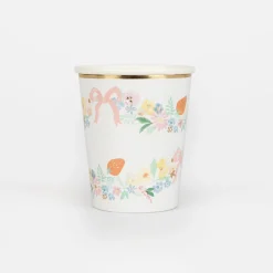 Elegant Floral Cups (x 8)>Meri Meri Discount