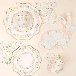 Elegant Floral Cups (x 8)><noscript><img width=