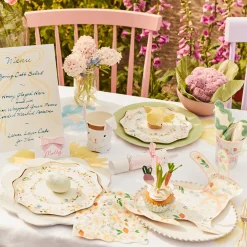 Elegant Floral Dinner Plates (x 8)>Meri Meri Fashion