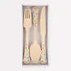 Elegant Floral Wooden Cutlery Set (x 24)>Meri Meri Discount
