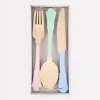 Elegant Mixed Color Wooden Cutlery Set (x 24)>Meri Meri Outlet