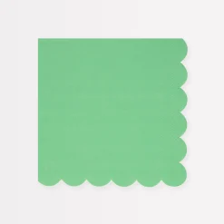 Emerald Green Large Napkins (x 16)>Meri Meri Outlet