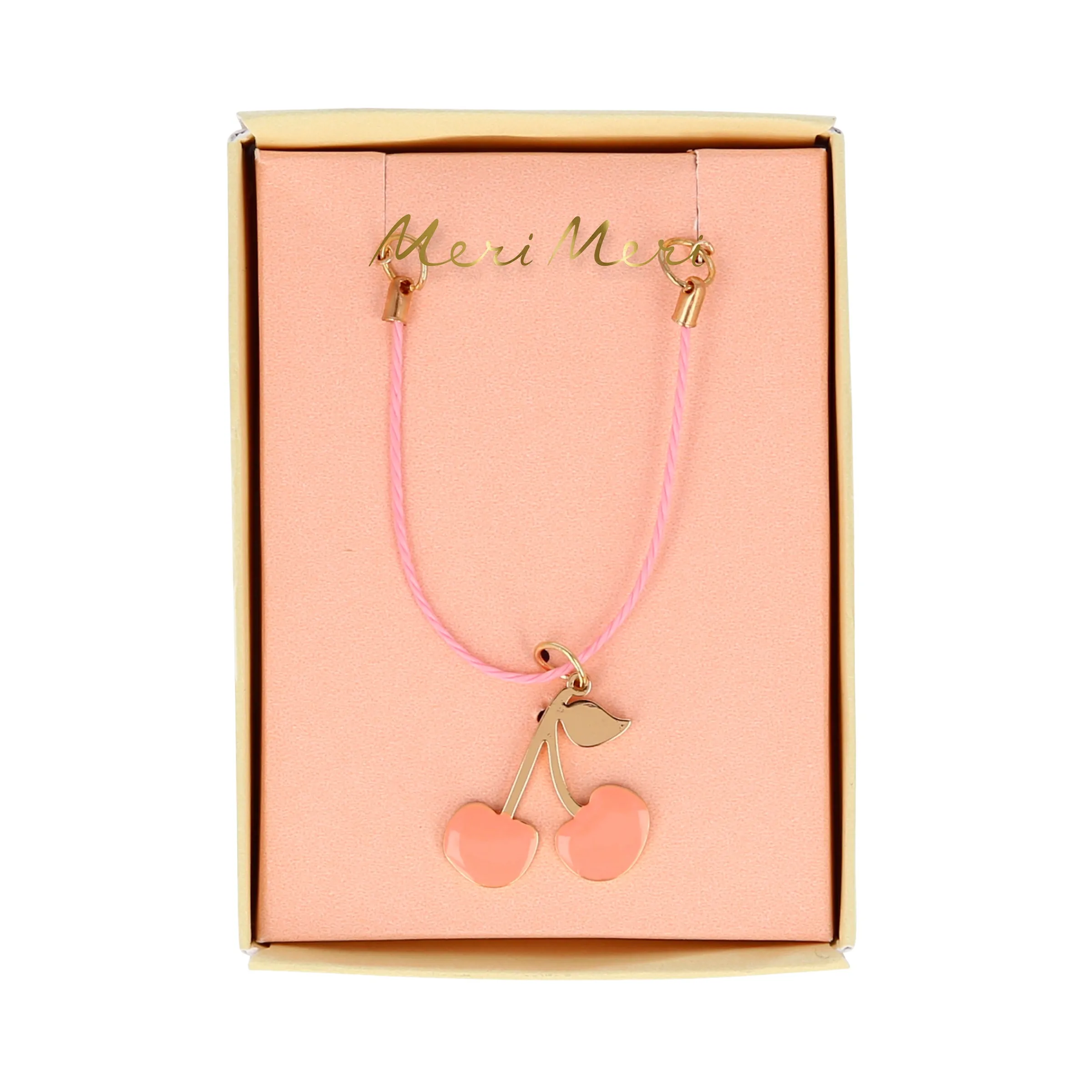 Enamel Cherries Necklace>Meri Meri New