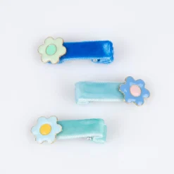 Enamel Daisy Hair Clips (x 6)><noscript><img width=