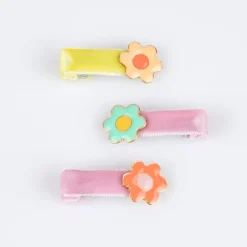 Enamel Daisy Hair Clips (x 6)><noscript><img width=