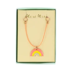 Enamel Rainbow Necklace><noscript><img width=