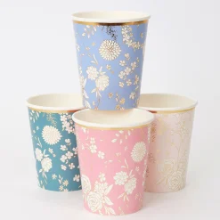 English Garden Party Cups (x 8)><noscript><img width=