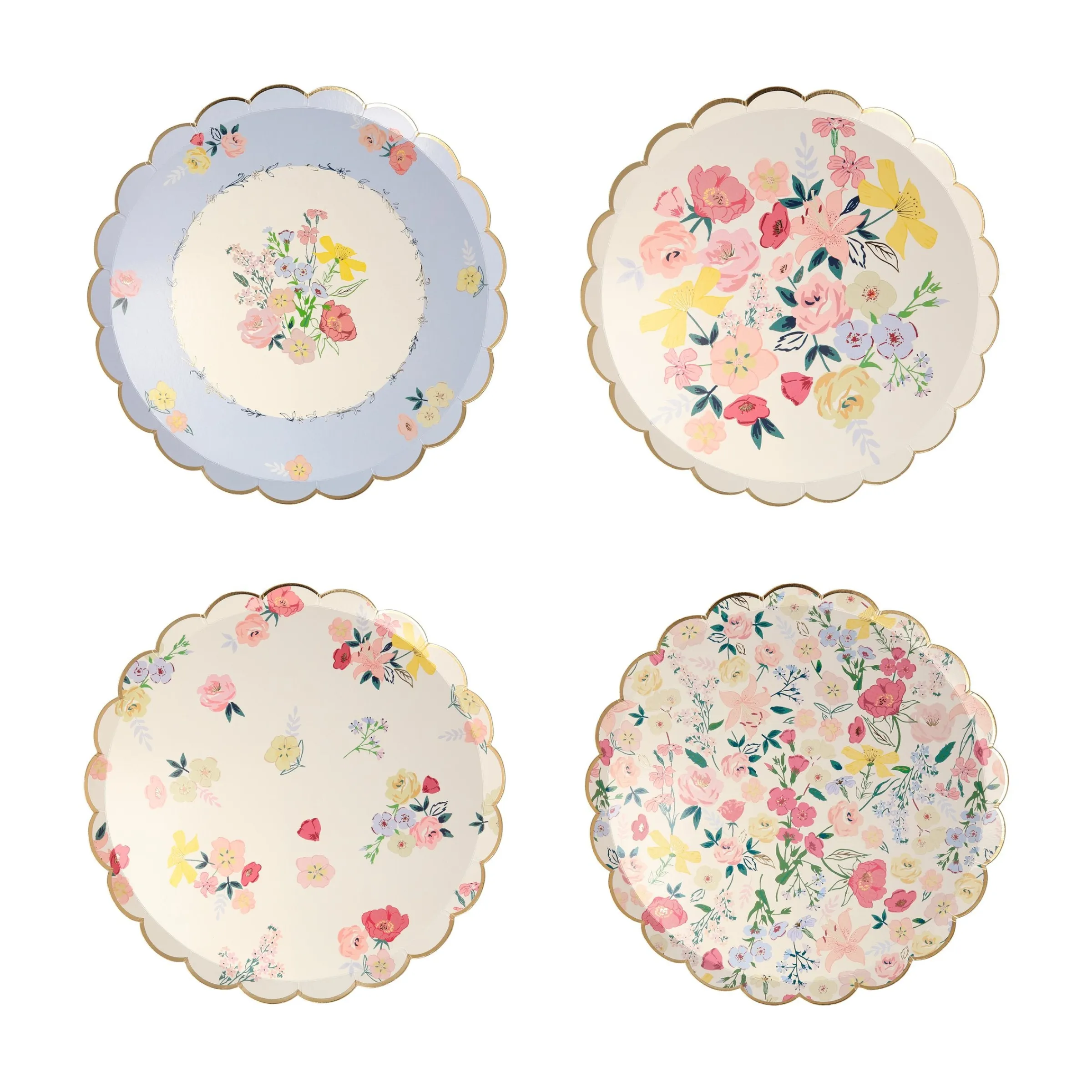 English Garden Side Plates - Big Multipack (x 48)>Meri Meri Online