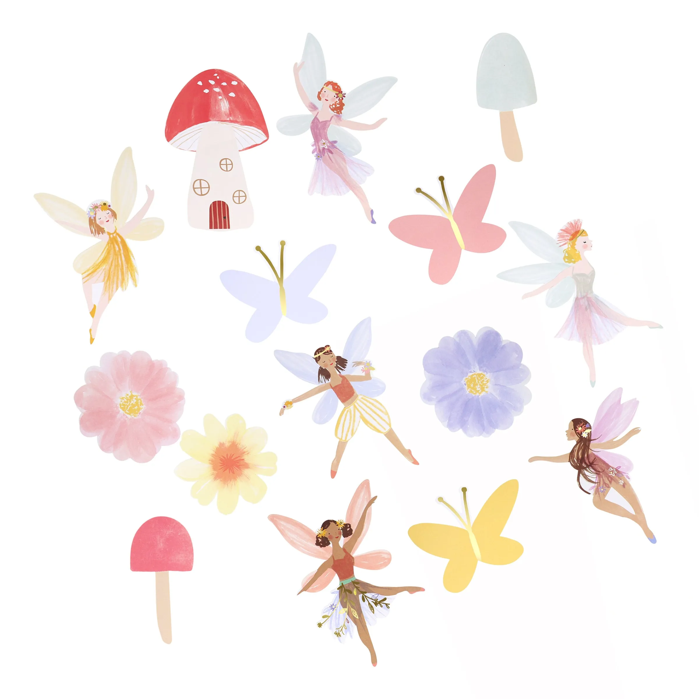 Fairy Shaped Stickers (x 25)>Meri Meri Sale