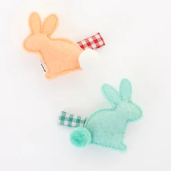 Felt Bunny Hair Clips (x 2)><noscript><img width=