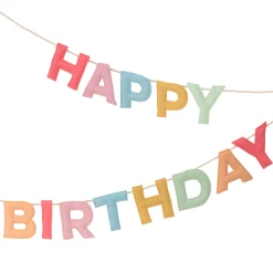 Felt Happy Birthday Garland>Meri Meri Sale
