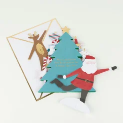 Festive Honeycomb Tree Christmas Card>Meri Meri Best
