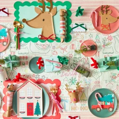 Festive House Plates (x 8)>Meri Meri Clearance