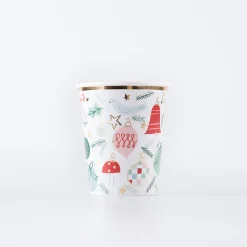 Festive Pattern Cups (x 8)>Meri Meri Best