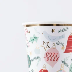 Festive Pattern Cups (x 8)><noscript><img width=