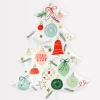 Festive Pattern Tree Plates (x 8)>Meri Meri Hot