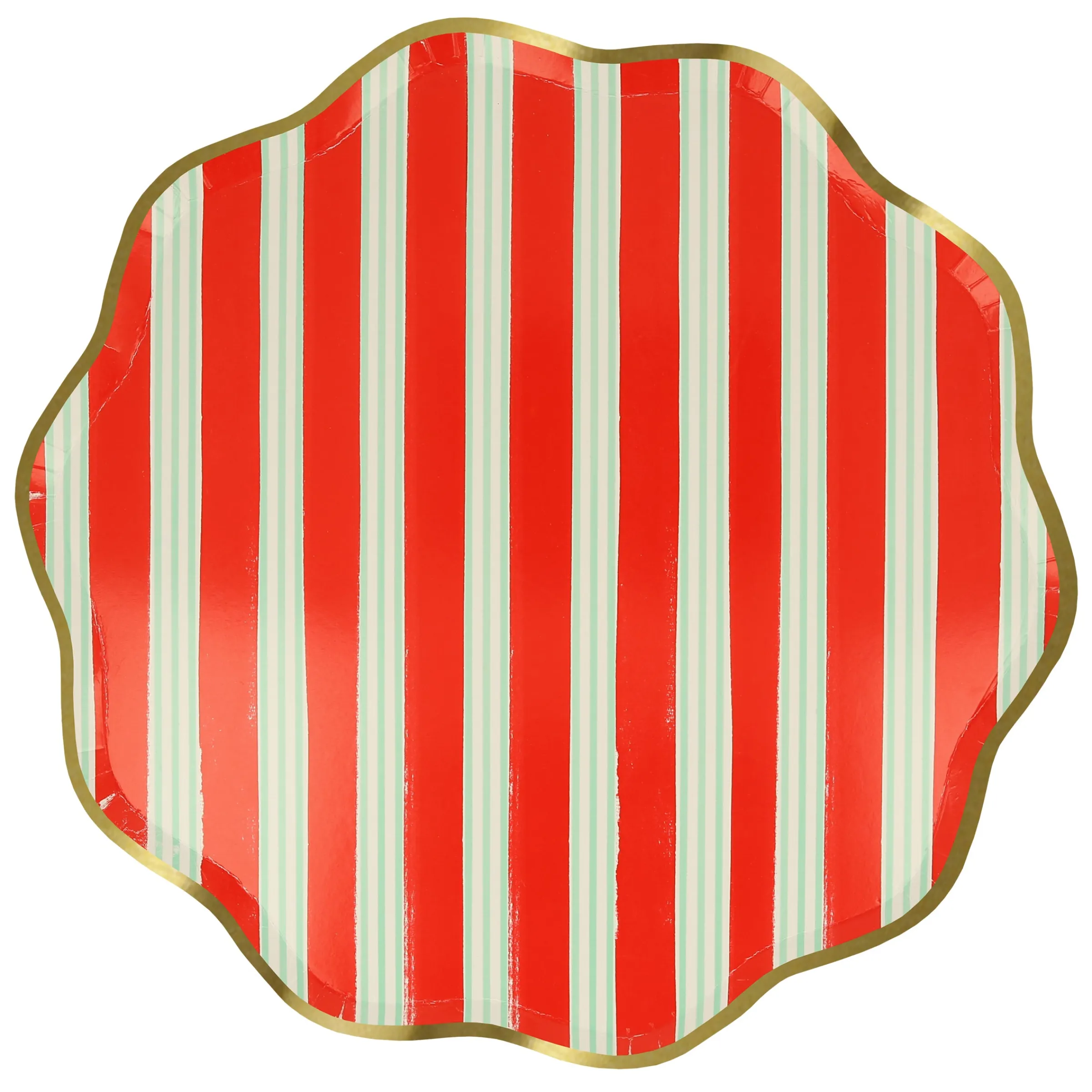 Festive Stripe Dinner Plates (x 8)>Meri Meri Discount