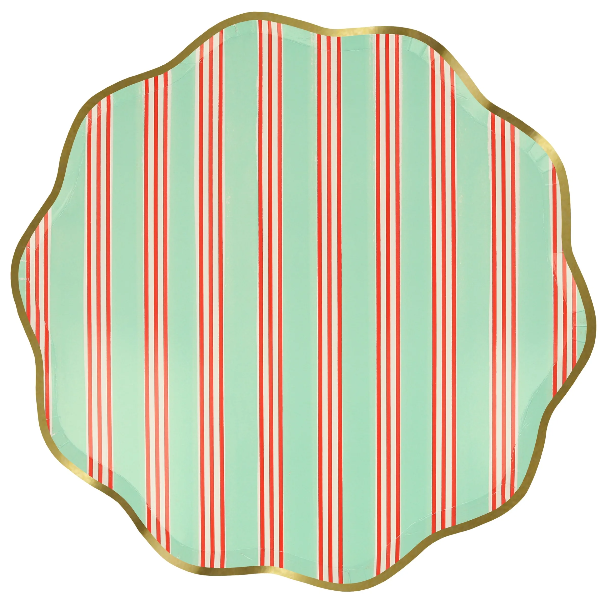Festive Stripe Dinner Plates (x 8)>Meri Meri Discount