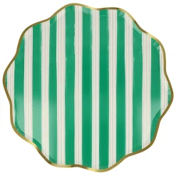 Festive Stripe Dinner Plates (x 8)><noscript><img width=