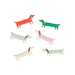 Festive Stripe Sausage Dog Crackers (x 6)>Meri Meri Sale