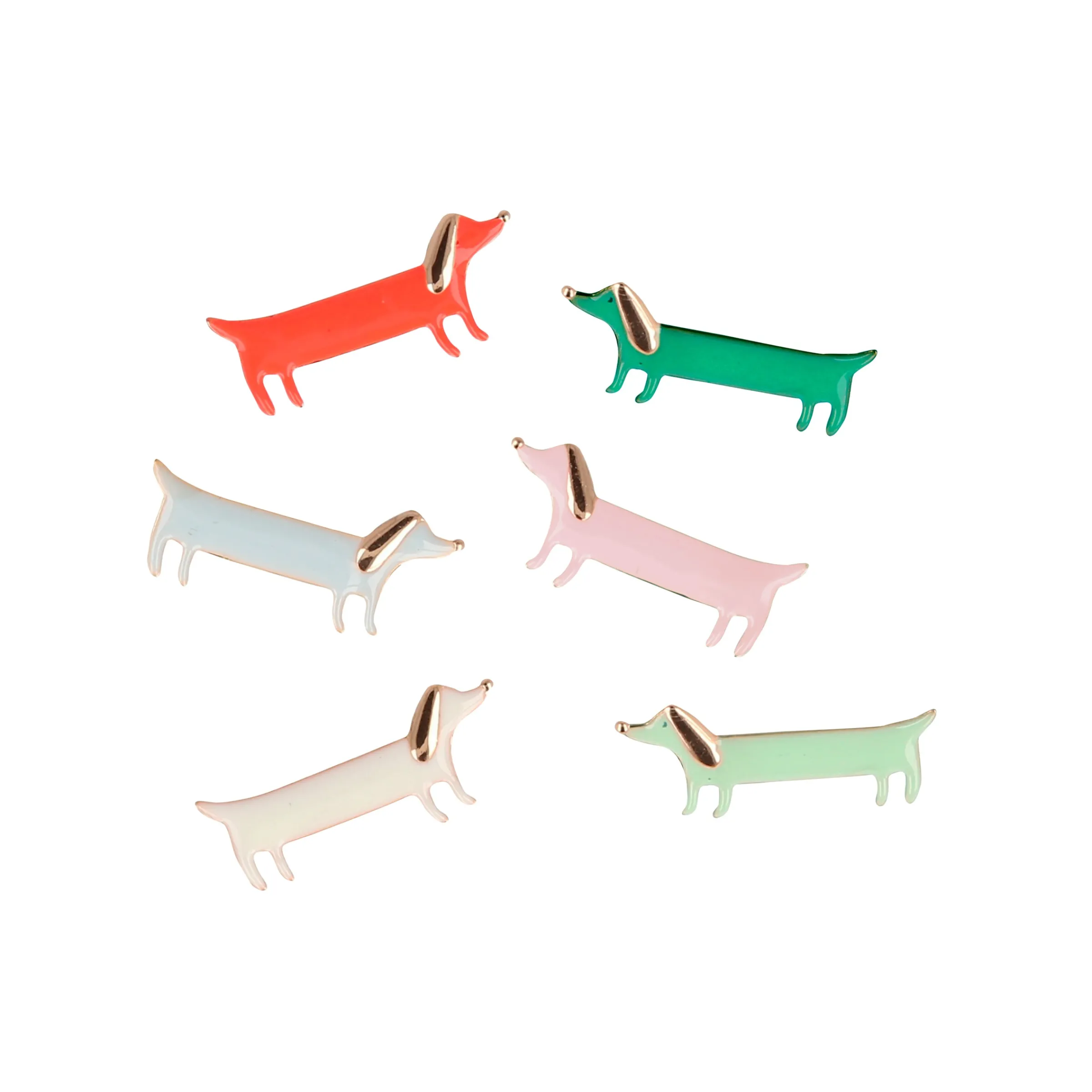 Festive Stripe Sausage Dog Crackers (x 6)>Meri Meri Sale
