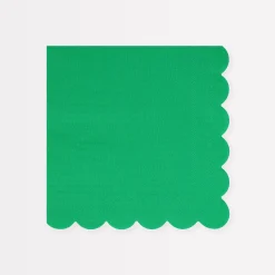 Fir Tree Green Large Napkins (x 16)>Meri Meri Clearance