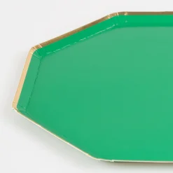 Fir Tree Green Side Plates (x 8)>Meri Meri Online