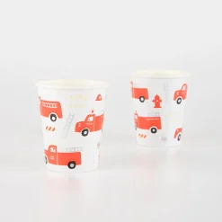 Fire Truck Cups (x 8)><noscript><img width=
