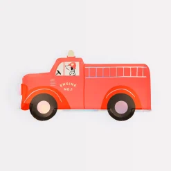 Fire Truck Plates (x 8)>Meri Meri Discount