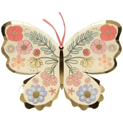 Floral Butterfly Plates (x 8)>Meri Meri Sale