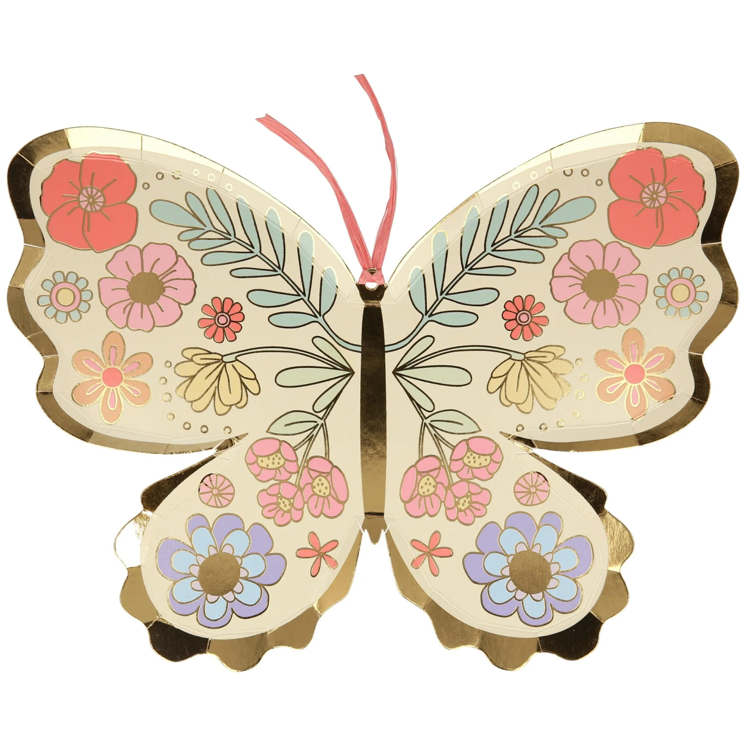 Floral Butterfly Plates (x 8)>Meri Meri Sale
