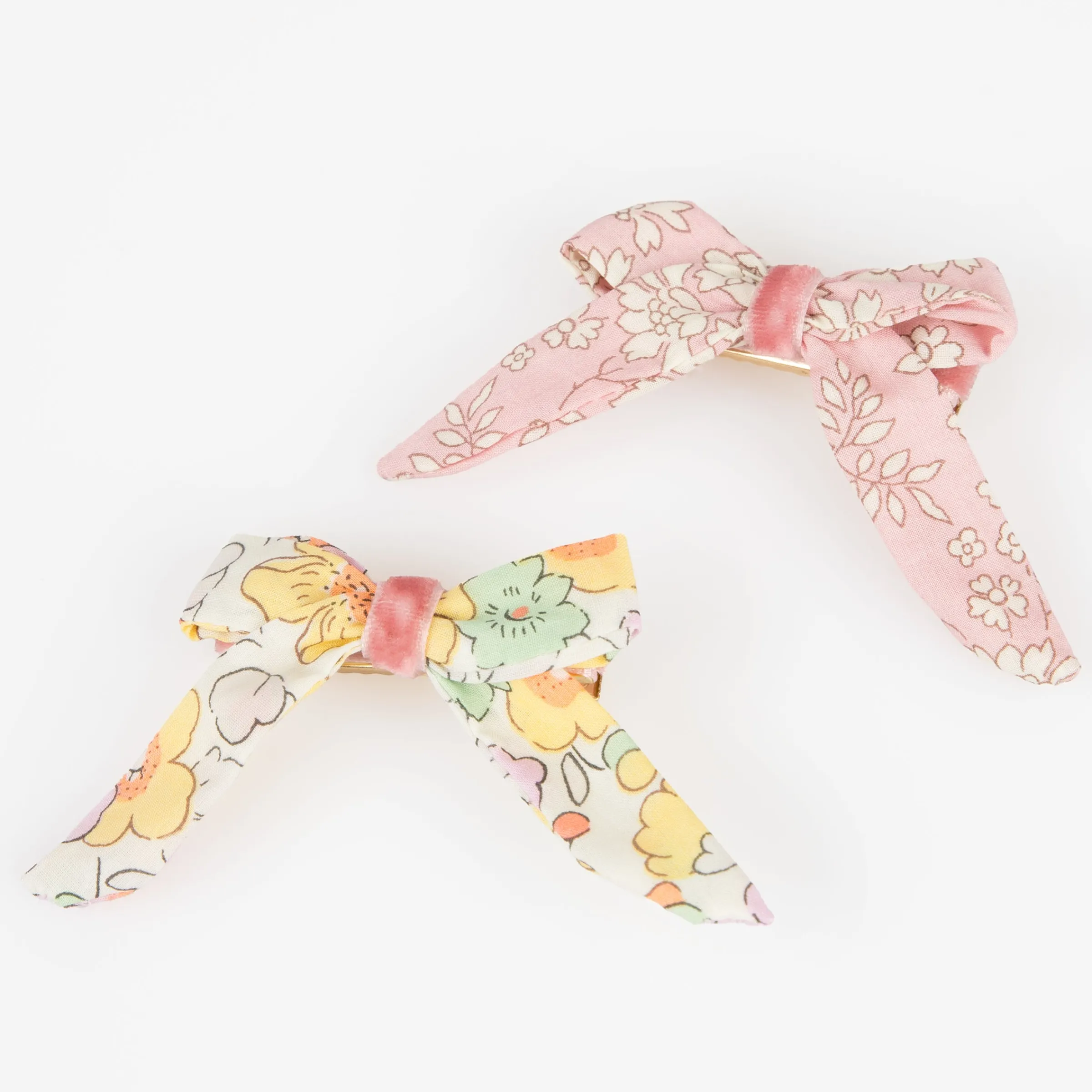 Floral Pattern Bow Hair Clips (x 4)>Meri Meri Discount