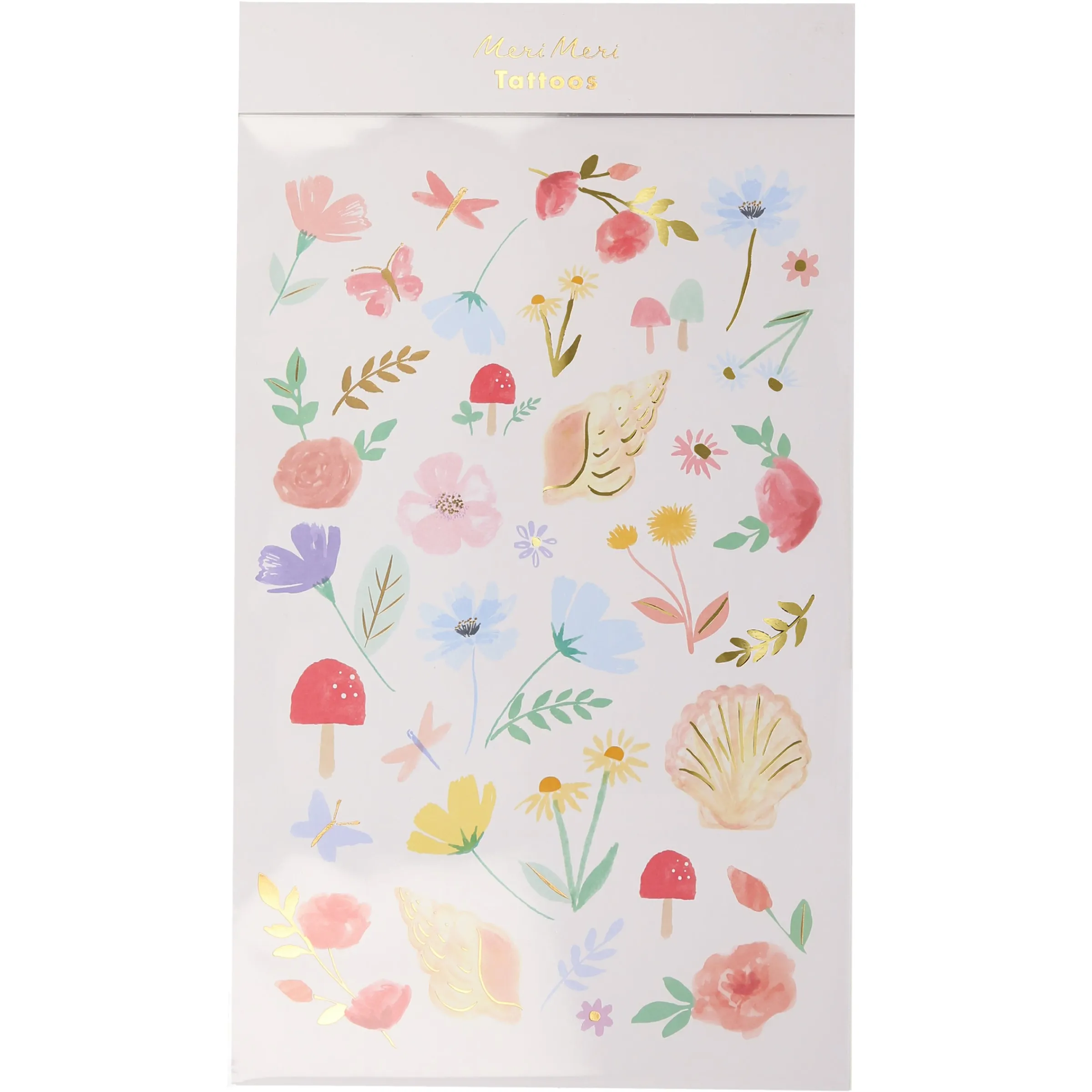 Floral Tattoo Sheets (x 2 sheets)>Meri Meri Fashion