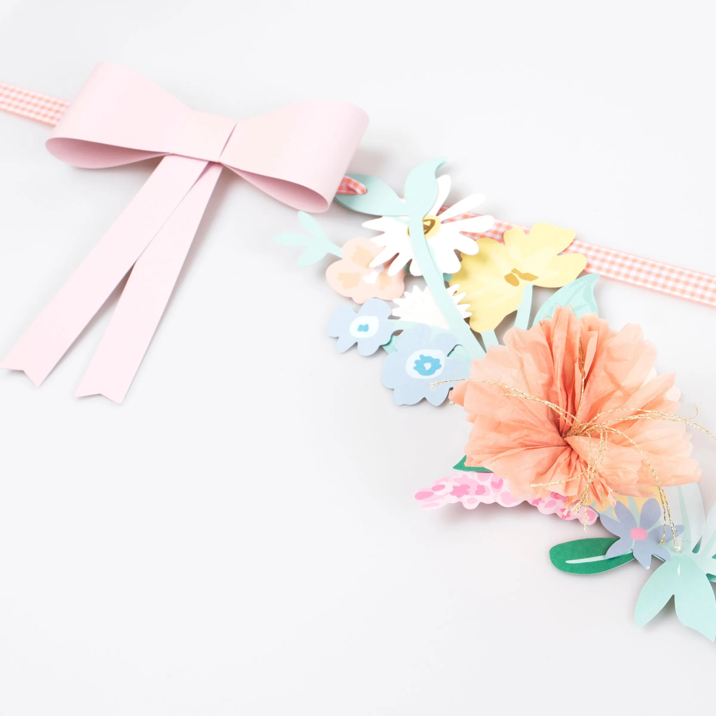 Flower & Bow Garland>Meri Meri Online