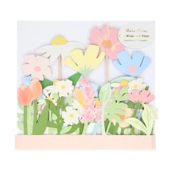 Flower Cake Wrap & Toppers (x 7)><noscript><img width=