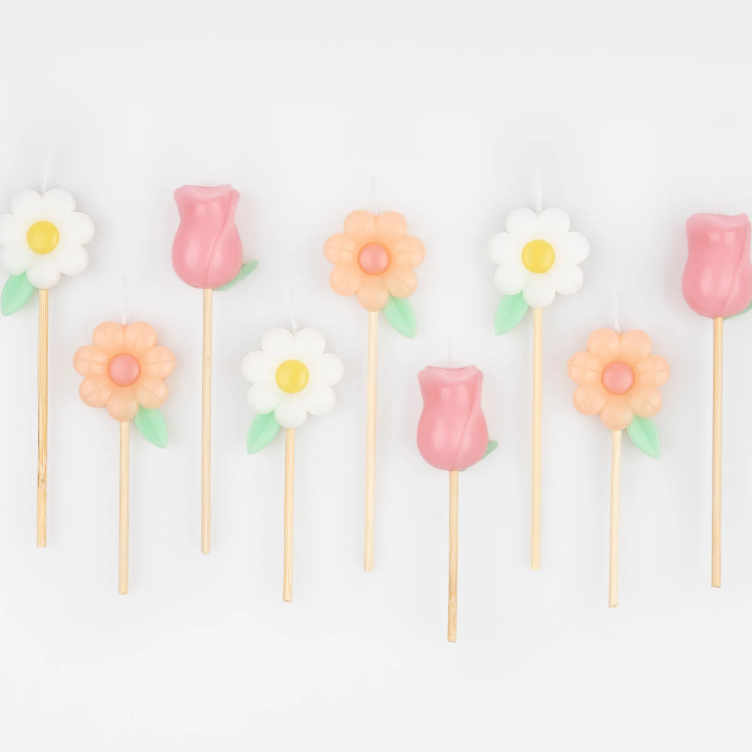 Flower Garden Candles (x 9)>Meri Meri New
