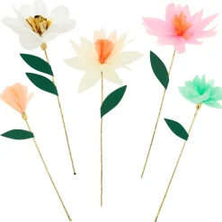 Flower Garden Decorative Sticks (x 10)>Meri Meri New