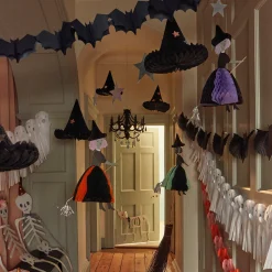 Flying Honeycomb Witch Decorations (x 3)>Meri Meri New