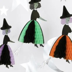 Flying Honeycomb Witch Decorations (x 3)><noscript><img width=