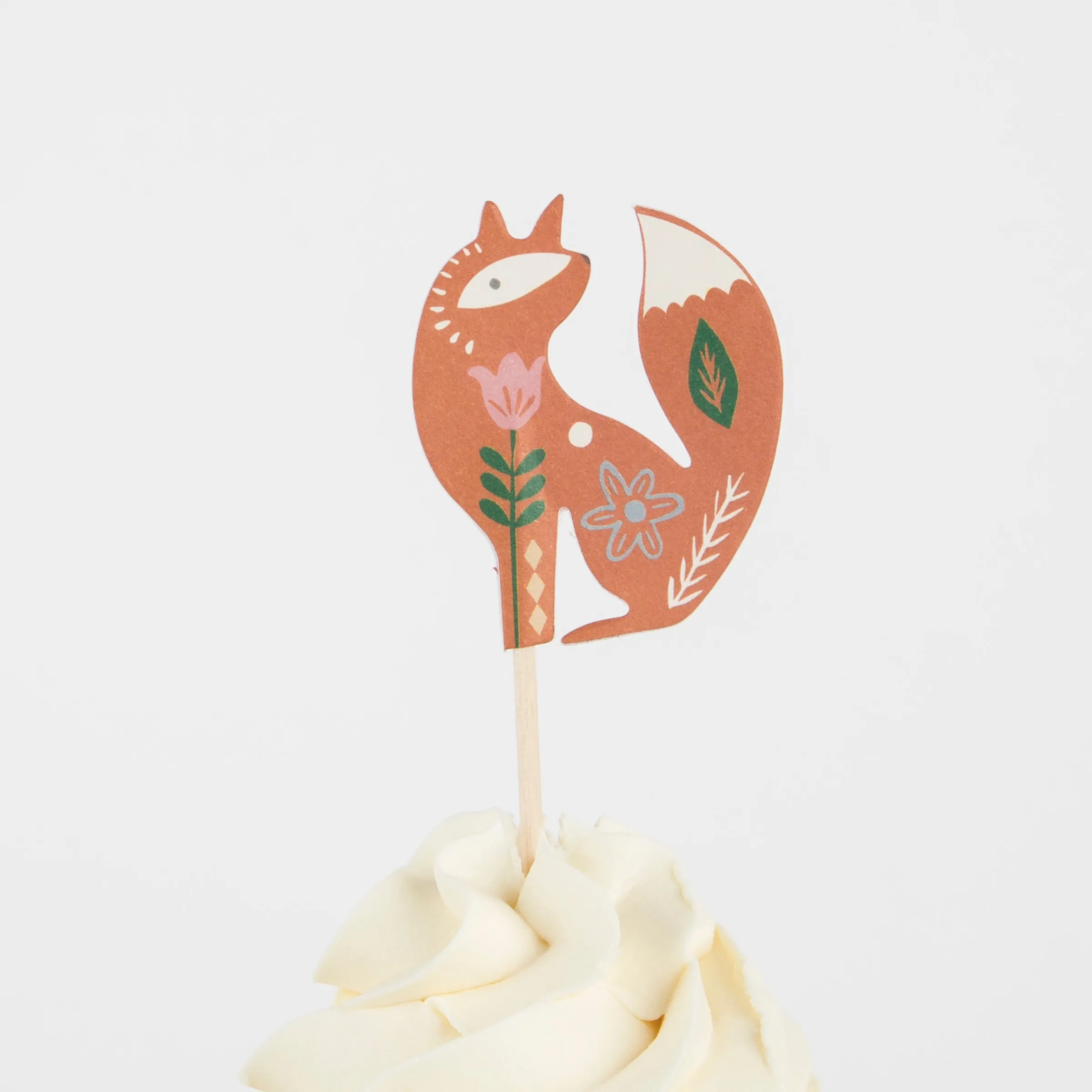 Folk Woodland Cupcake Kit (x 24 toppers)>Meri Meri Outlet
