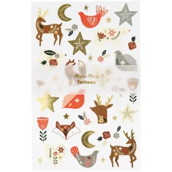 Folk Woodland Tattoo Sheet (x 2 sheets)>Meri Meri Best