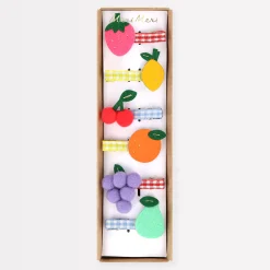 Fruit Hair Clips (x 6)>Meri Meri Fashion