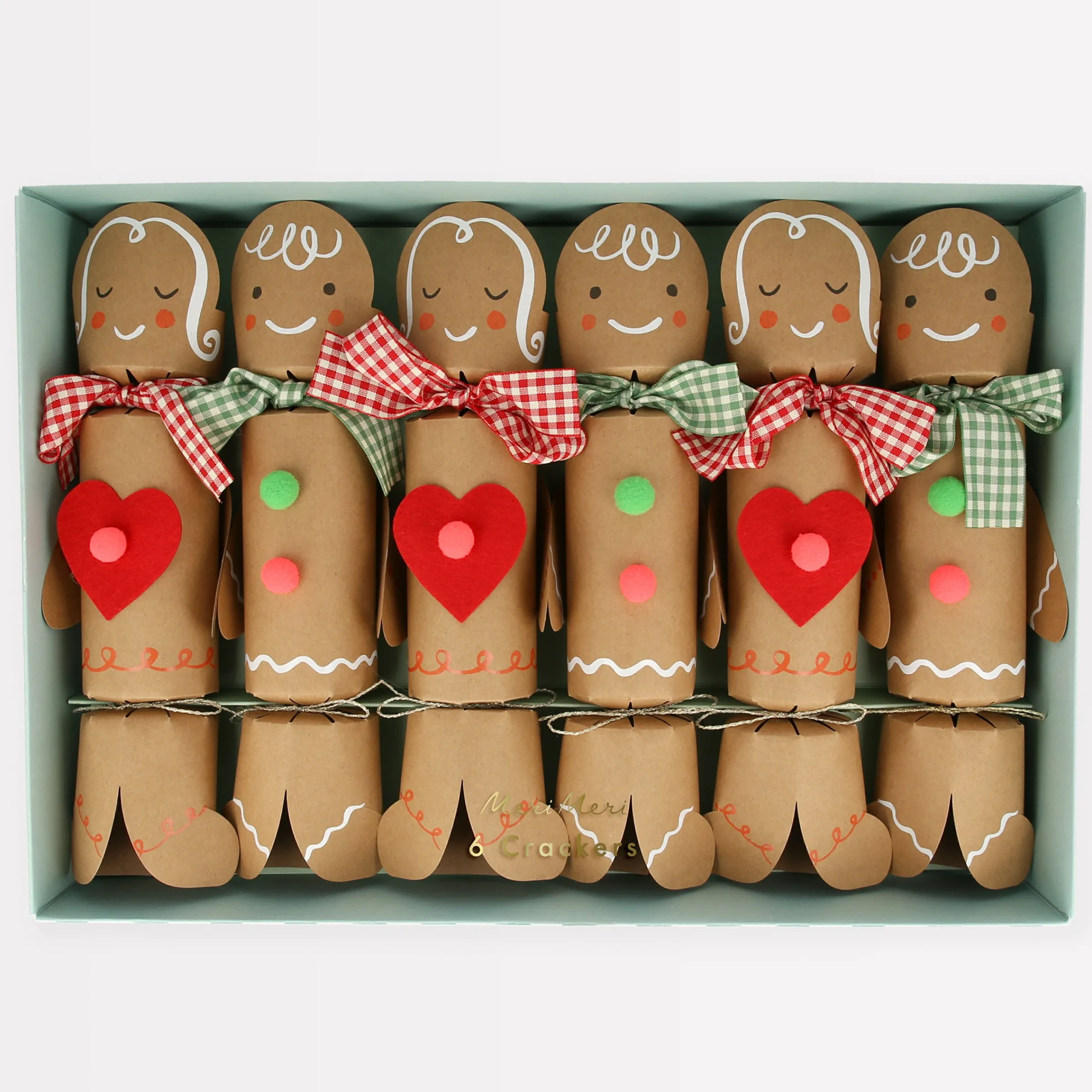 Gingerbread Crackers (x 6)>Meri Meri Sale